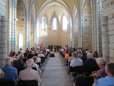 La chapelle de Massals lors de l'inauguration © D. Delpoux