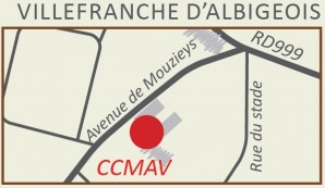 Plan d'accès à la micro crèche de Villefranche dAlbigeois