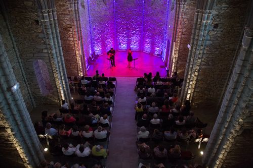 Concert lors de l'inauguration de la chapelle de Massals en 2015 - D.Delpoux