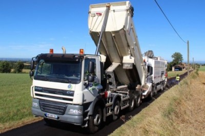 Goudronnage d'une route