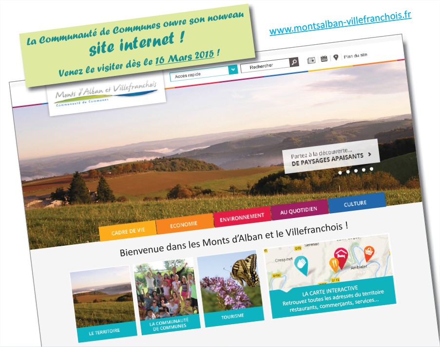 Un nouveau site internet pour la Communauté de Communes !