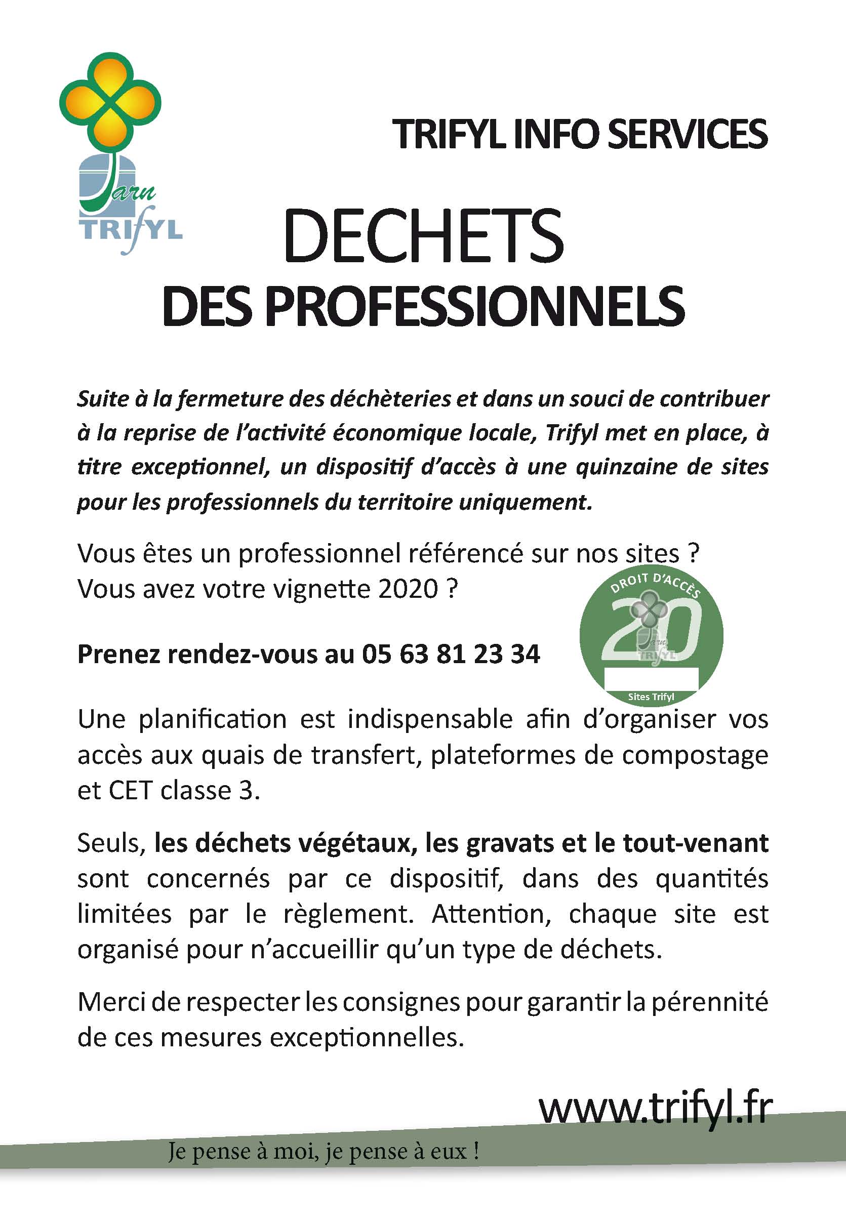 Déchets des professionnels