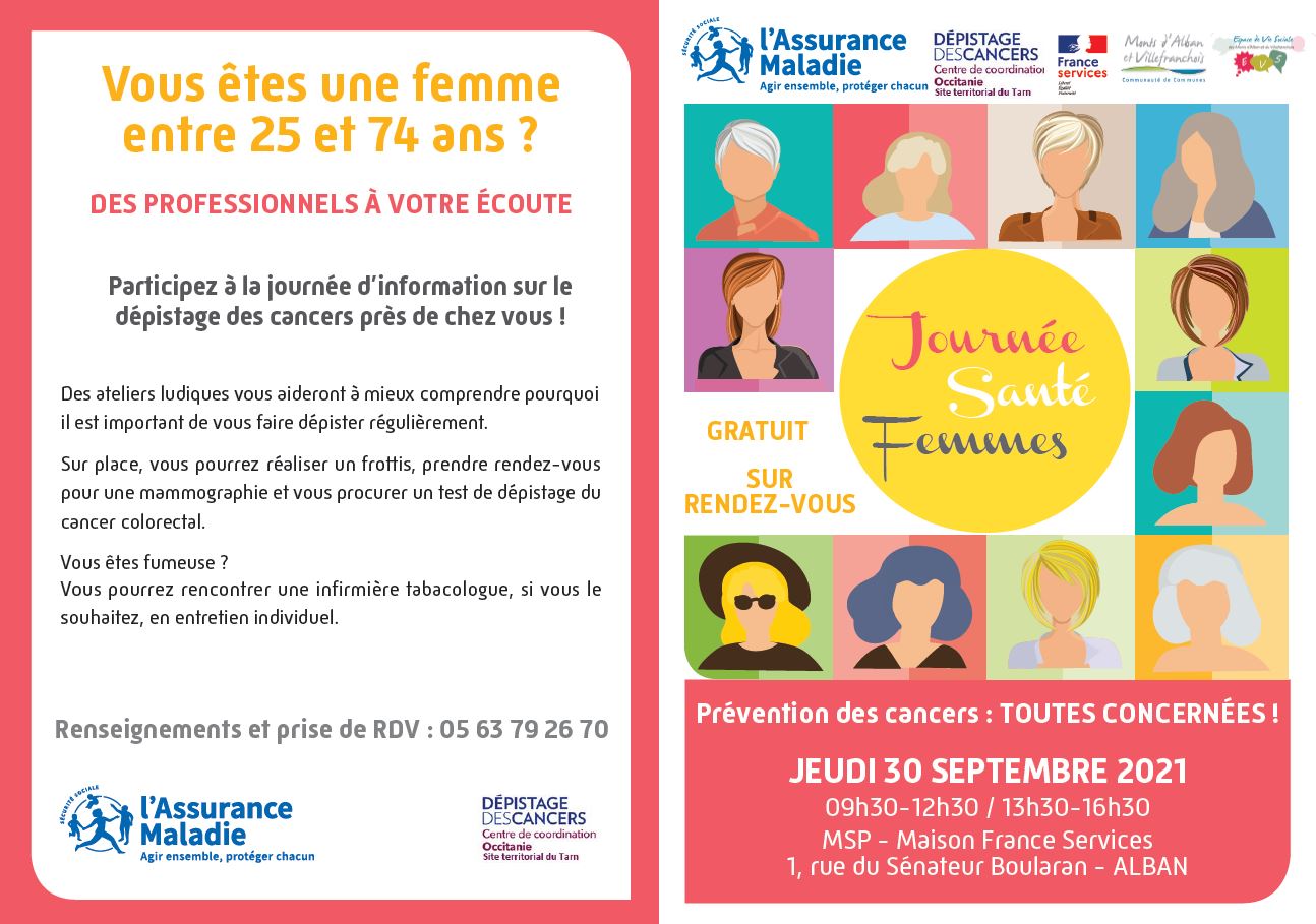 Journée Santé Femmes à la Maison des Services le 30 septembre