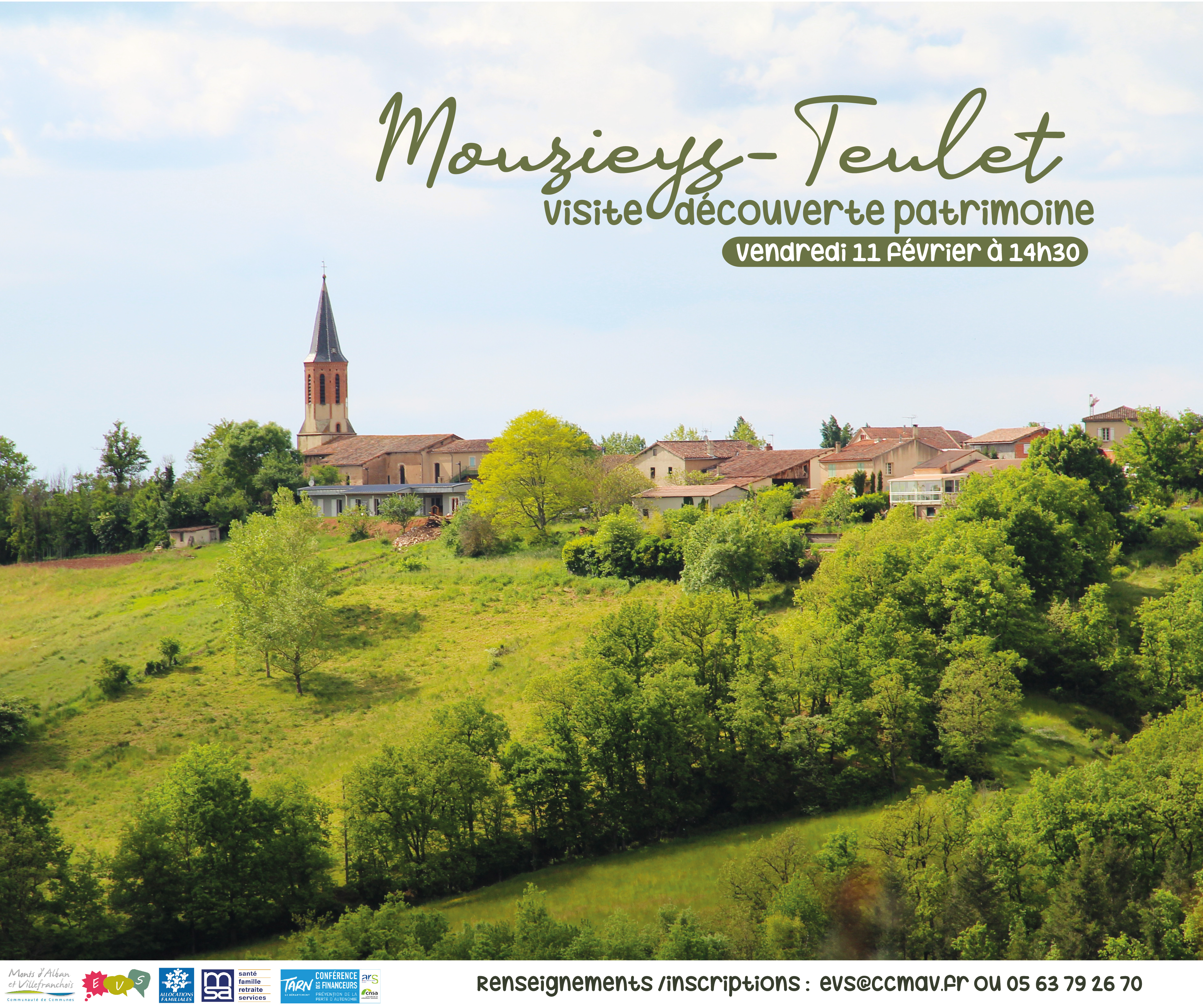 Sortie patrimoine à Mouzieys-Teulet le 11 février