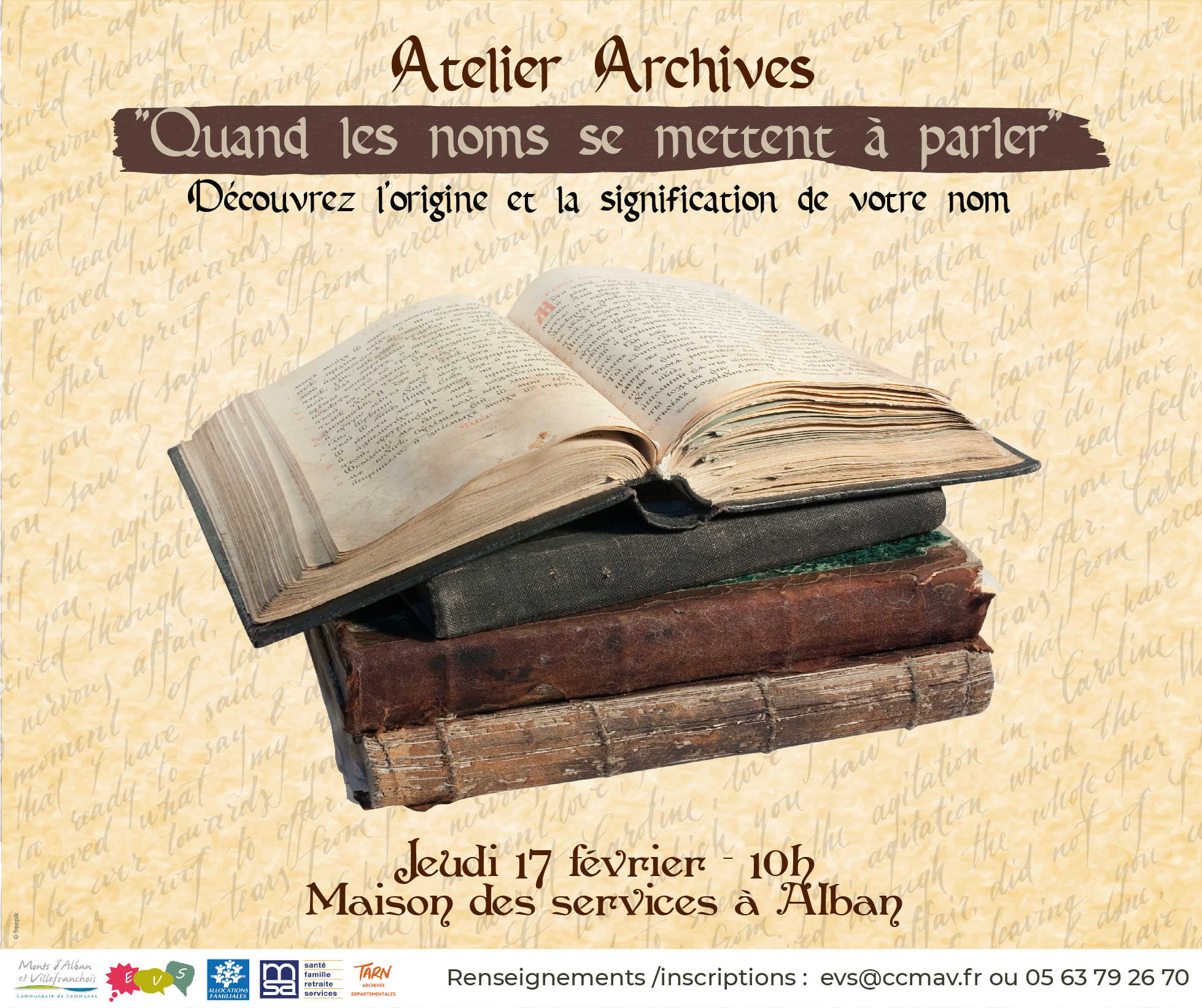 Ateliers archives - "Quand les noms se mettent à parler"