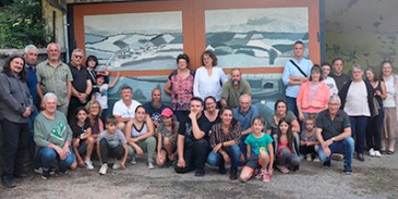 Inauguration de la fresque du Club Ados réalisée dans le cadre du Chantier Loisirs Jeunes