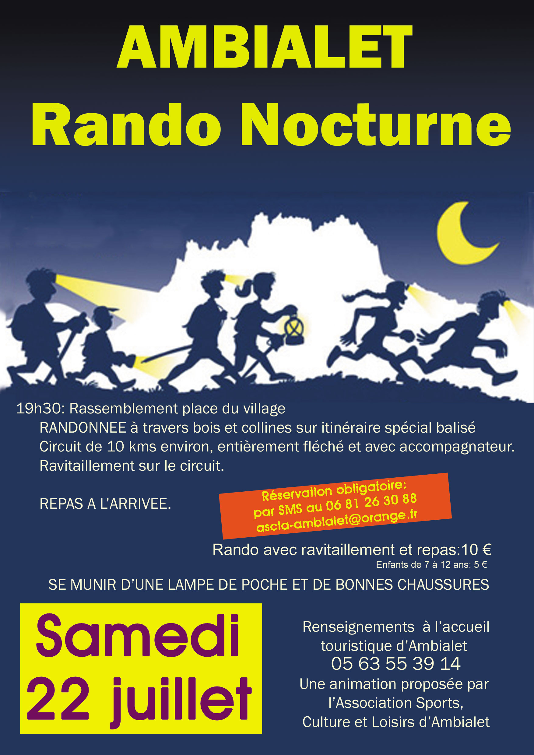 Randonnée nocturne à Ambialet