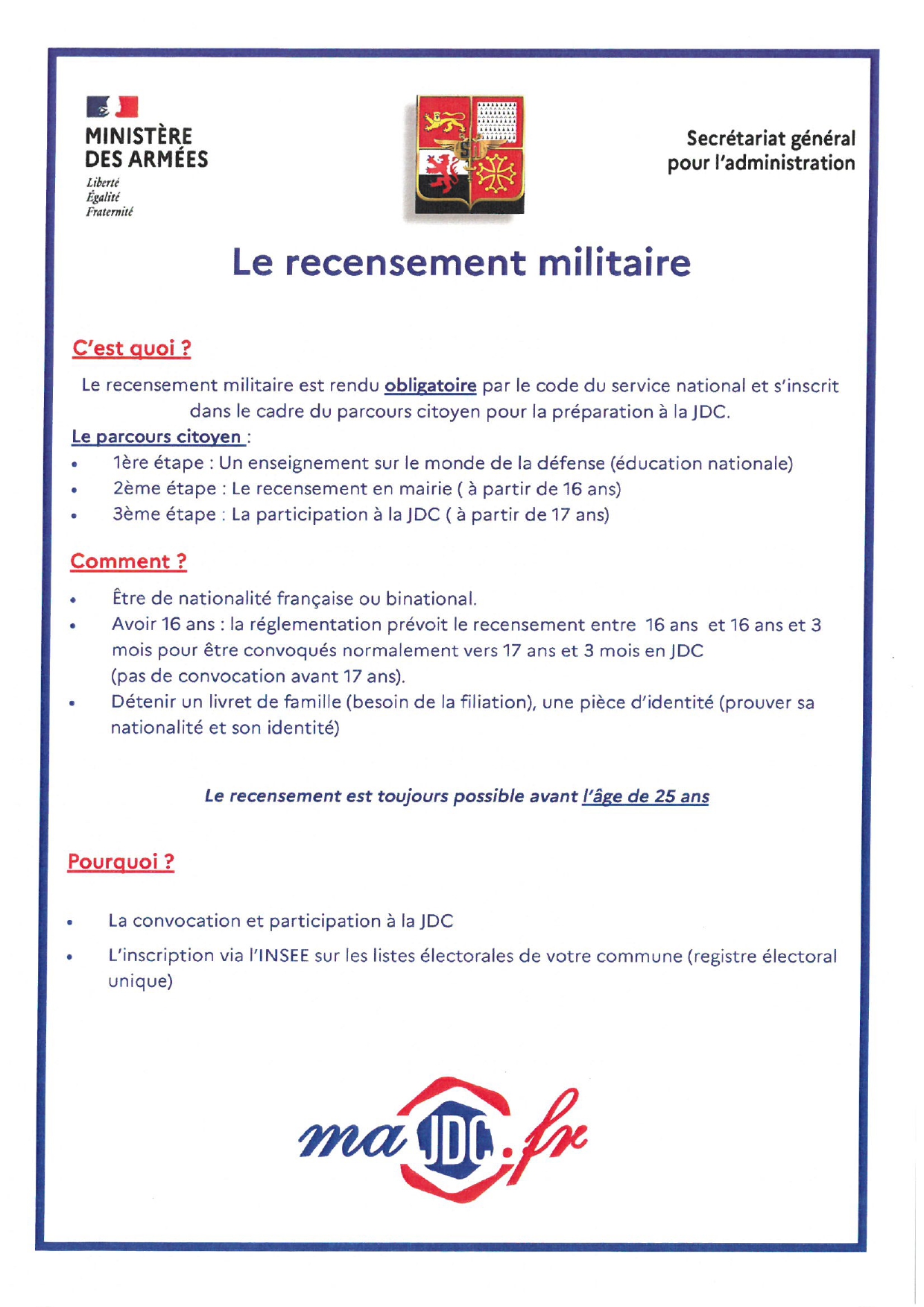 Recensement militaire