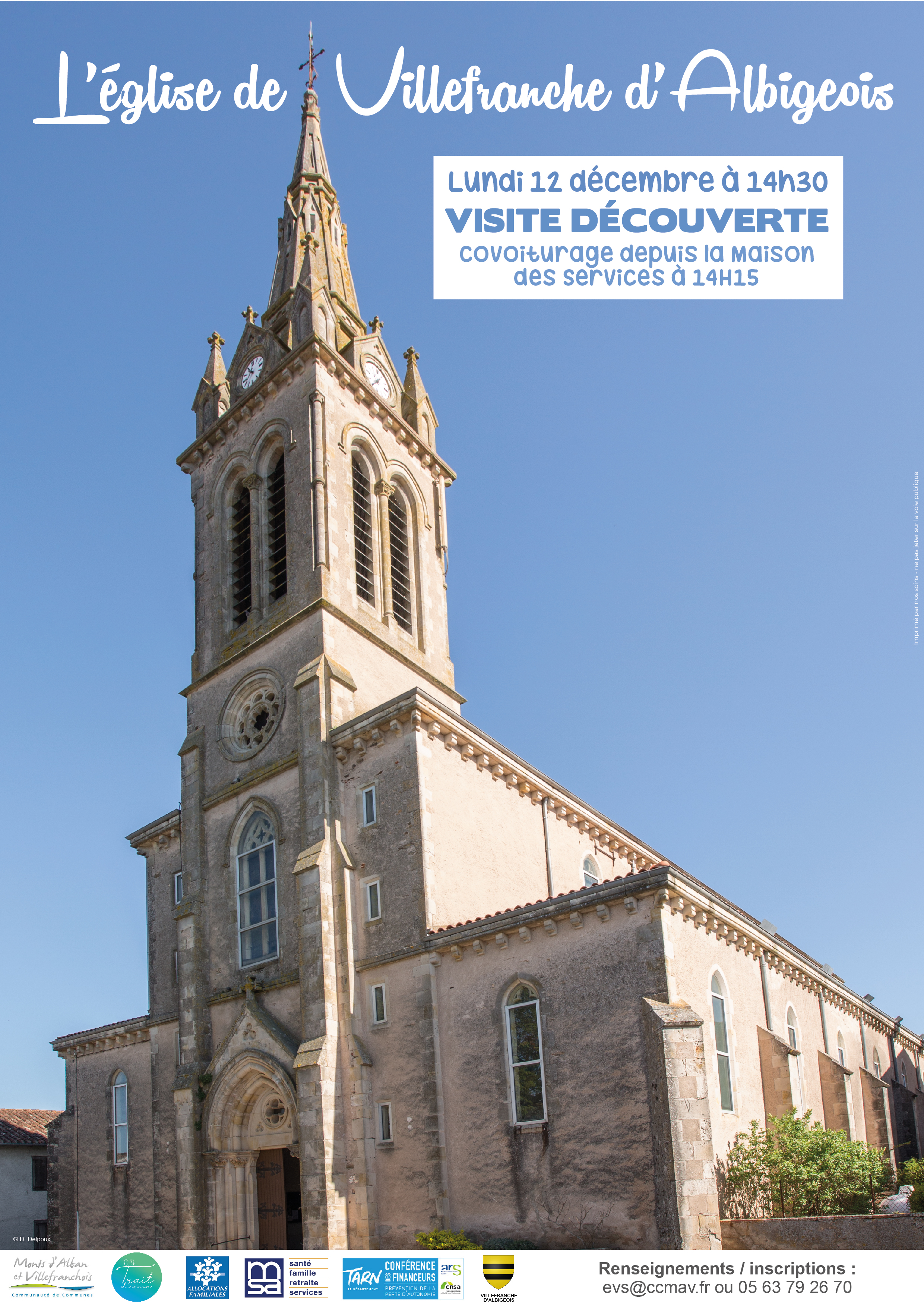 Annulé - Visite de l'Eglise de Villefranche d'Albigeois