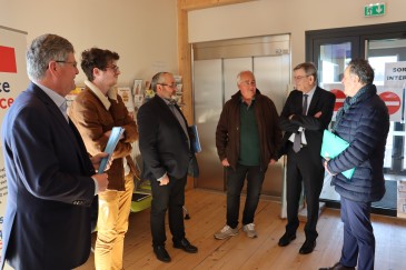 Visite de M. Delcros, Sénateur du Cantal