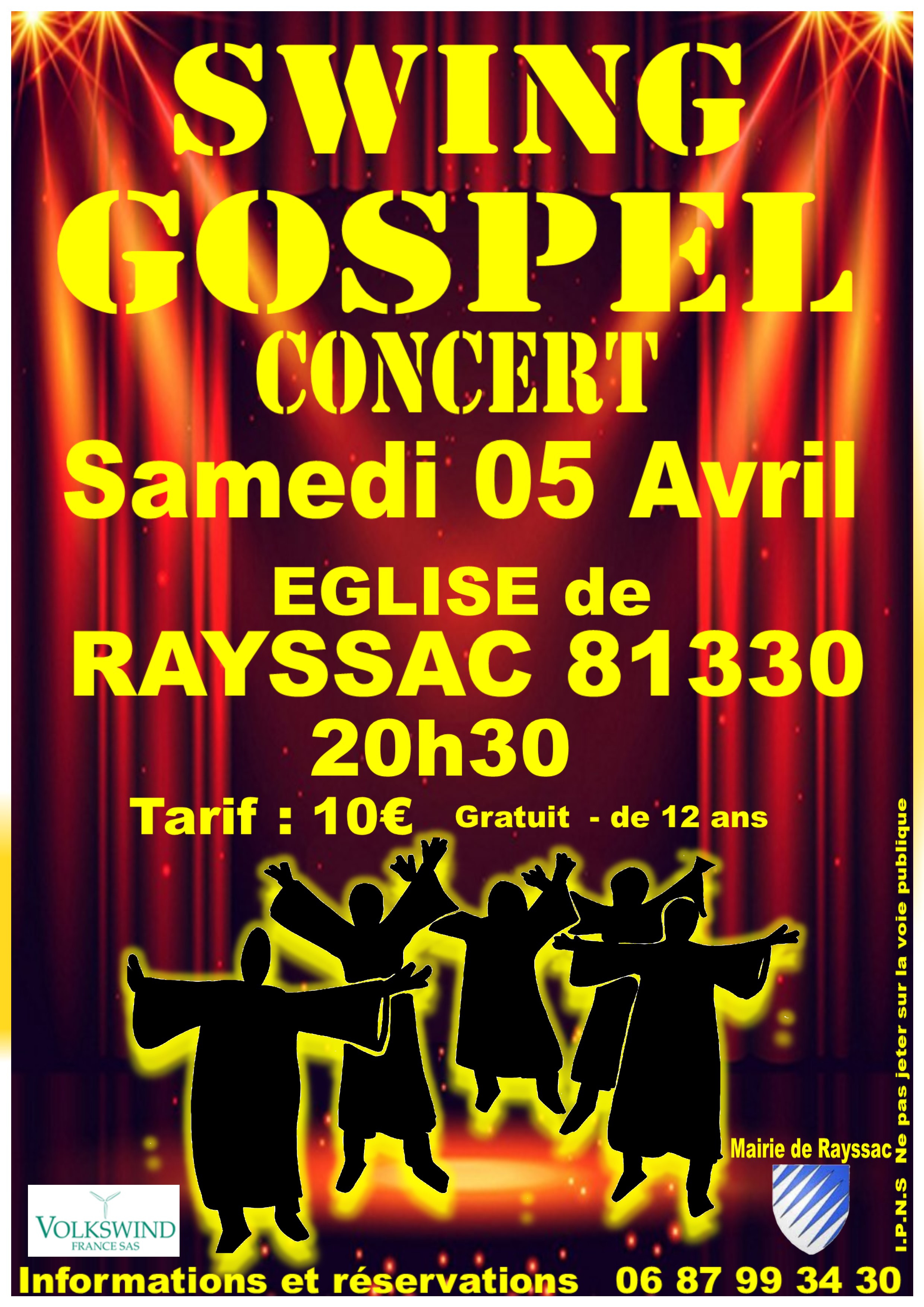 Concert Swing Gospel, à Rayssac.