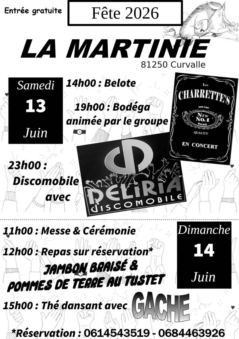 Fête de la Martinié, à Curvalle.