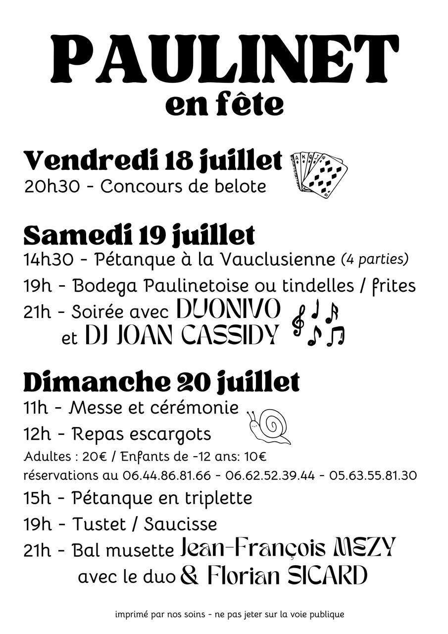 Fête de Paulinet