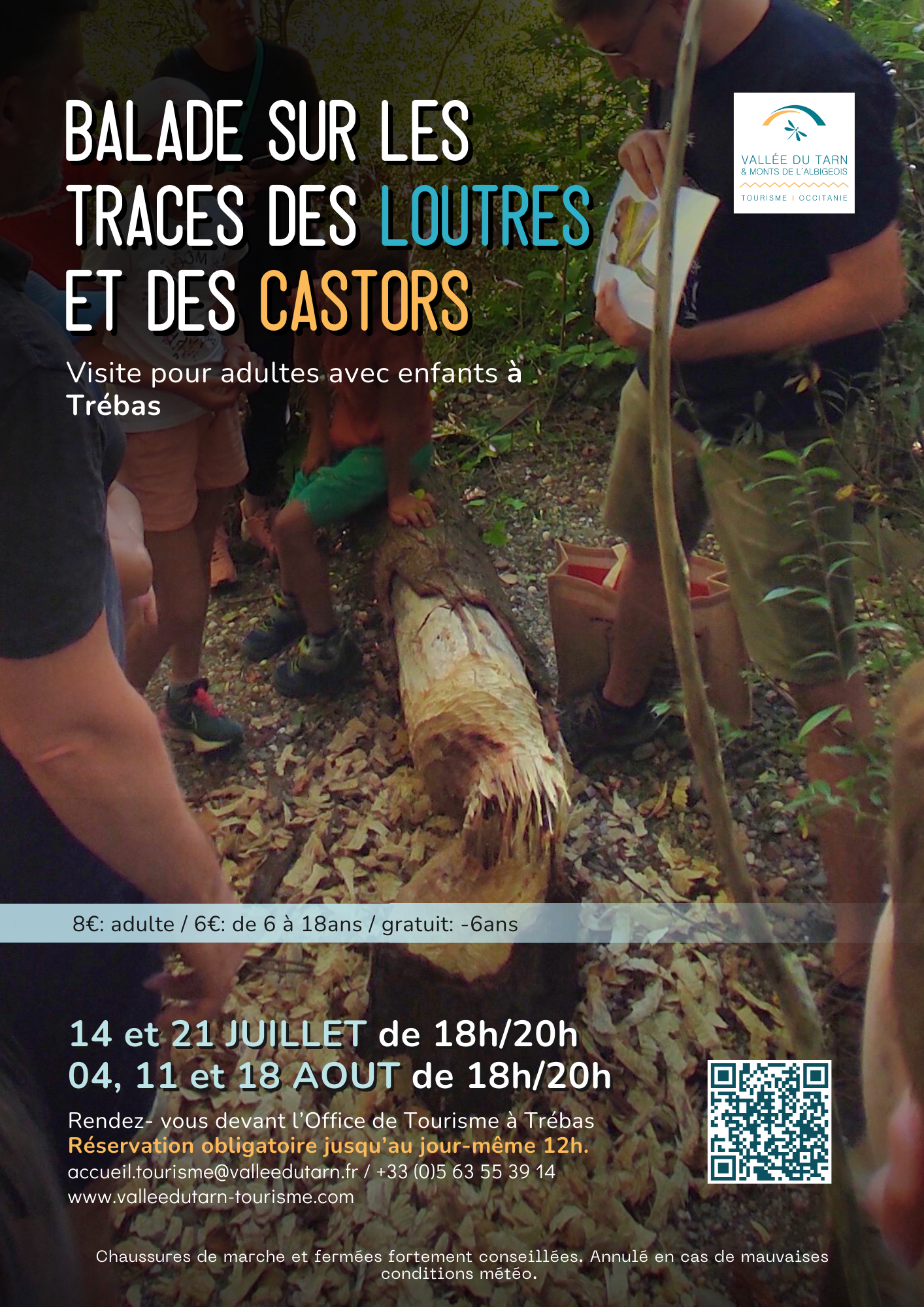 Balade découverte sur les traces de loutres et castors à Trébas