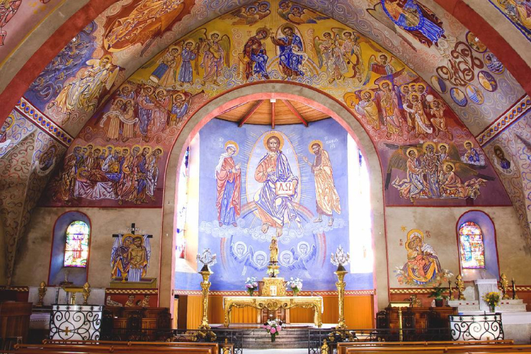 Visite des églises d'Alban et de Lacalm, entre fresques et boiseries