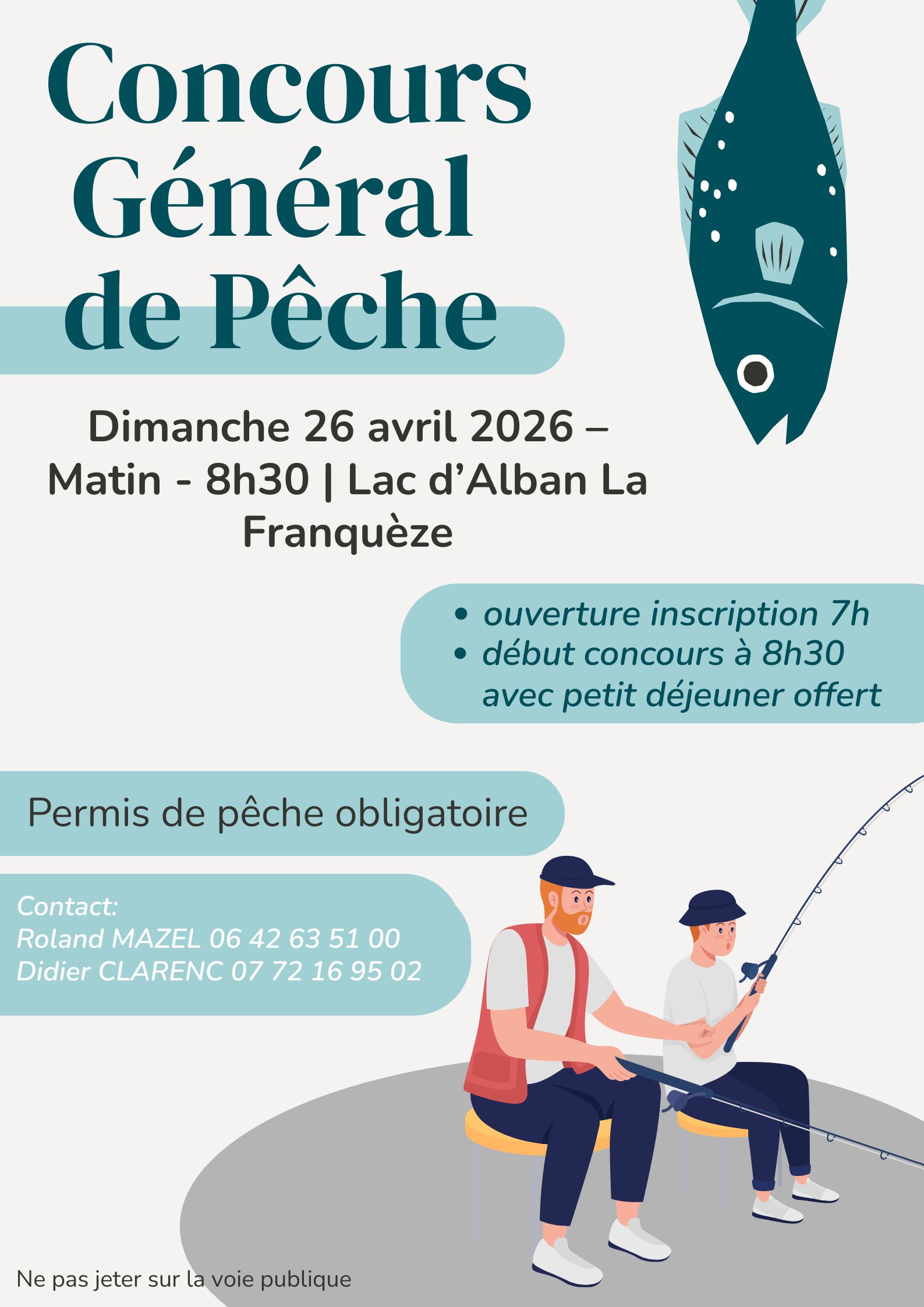 Concours général de pêche, à Alban.