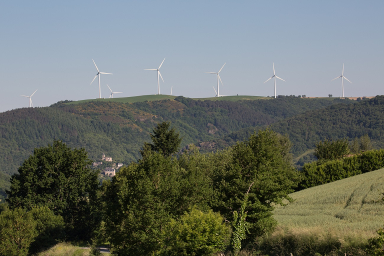 Visite du parc éolien d'Assac