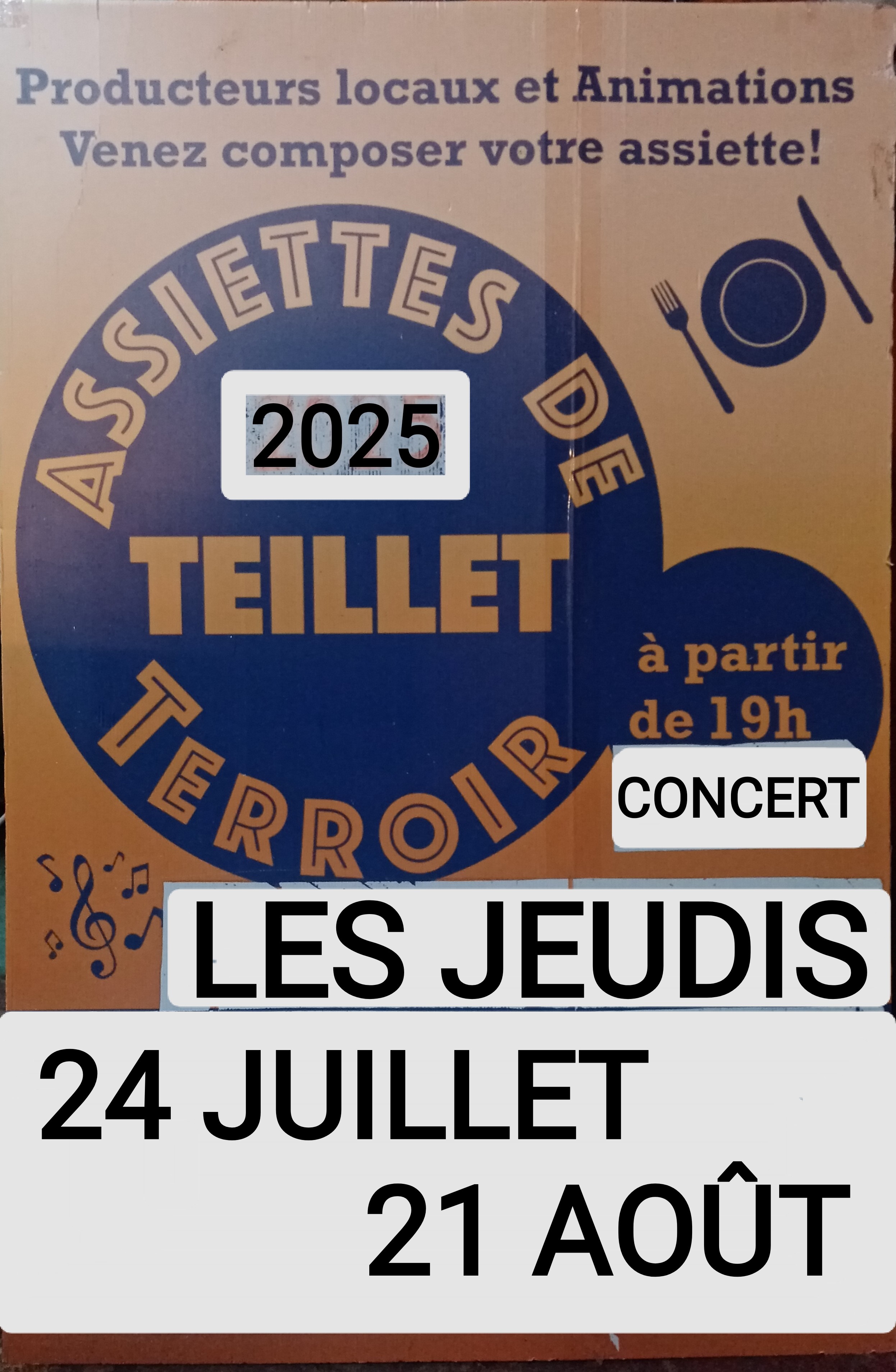 Les assiettes Terroir à Teillet