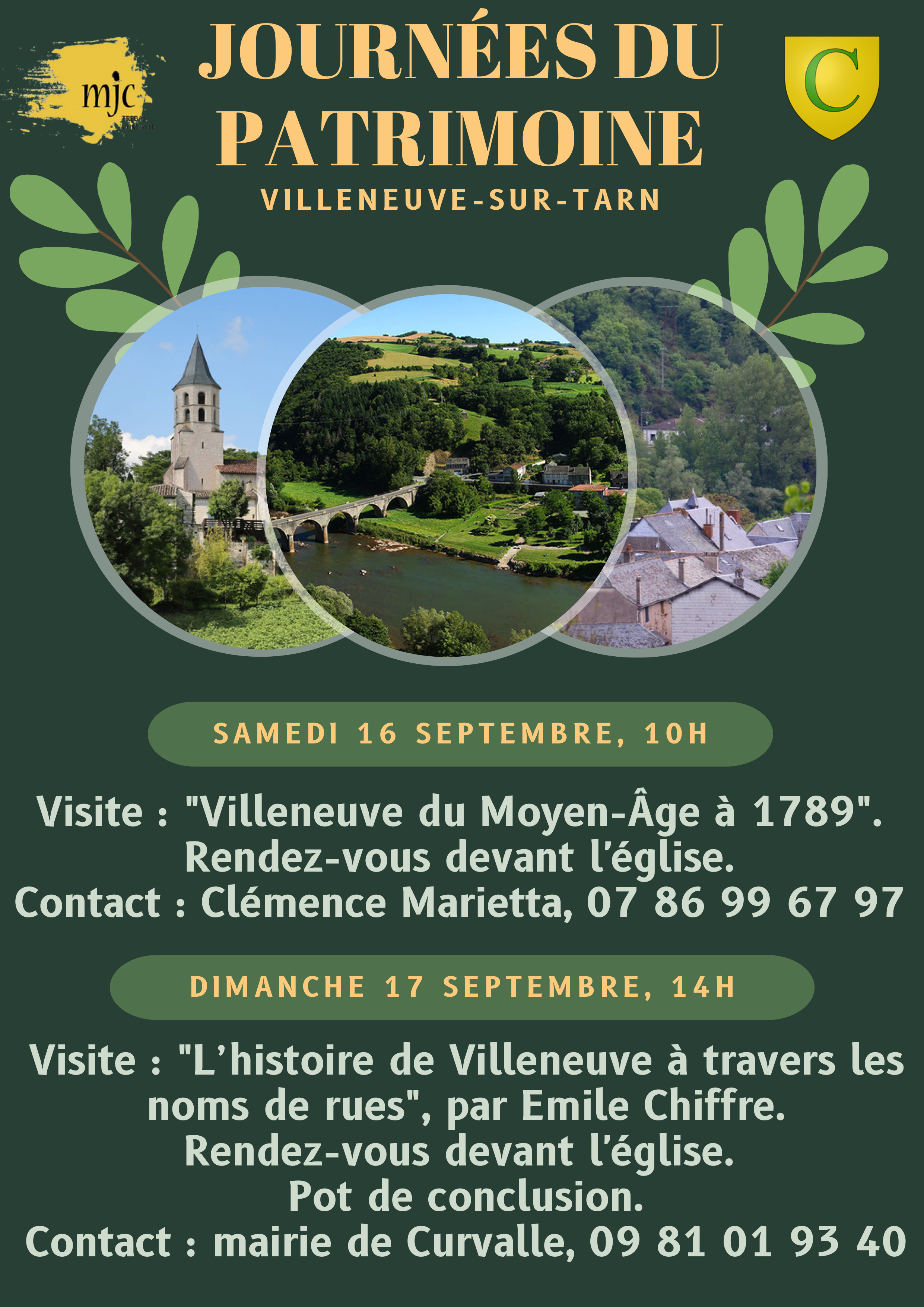 Journée européenne du patrimoine à Villeneuve-sur-Tarn