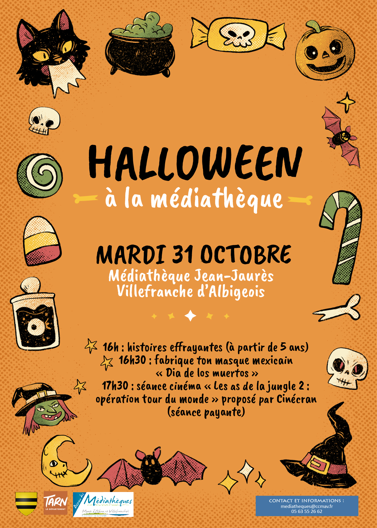 Halloween à la médiathèque