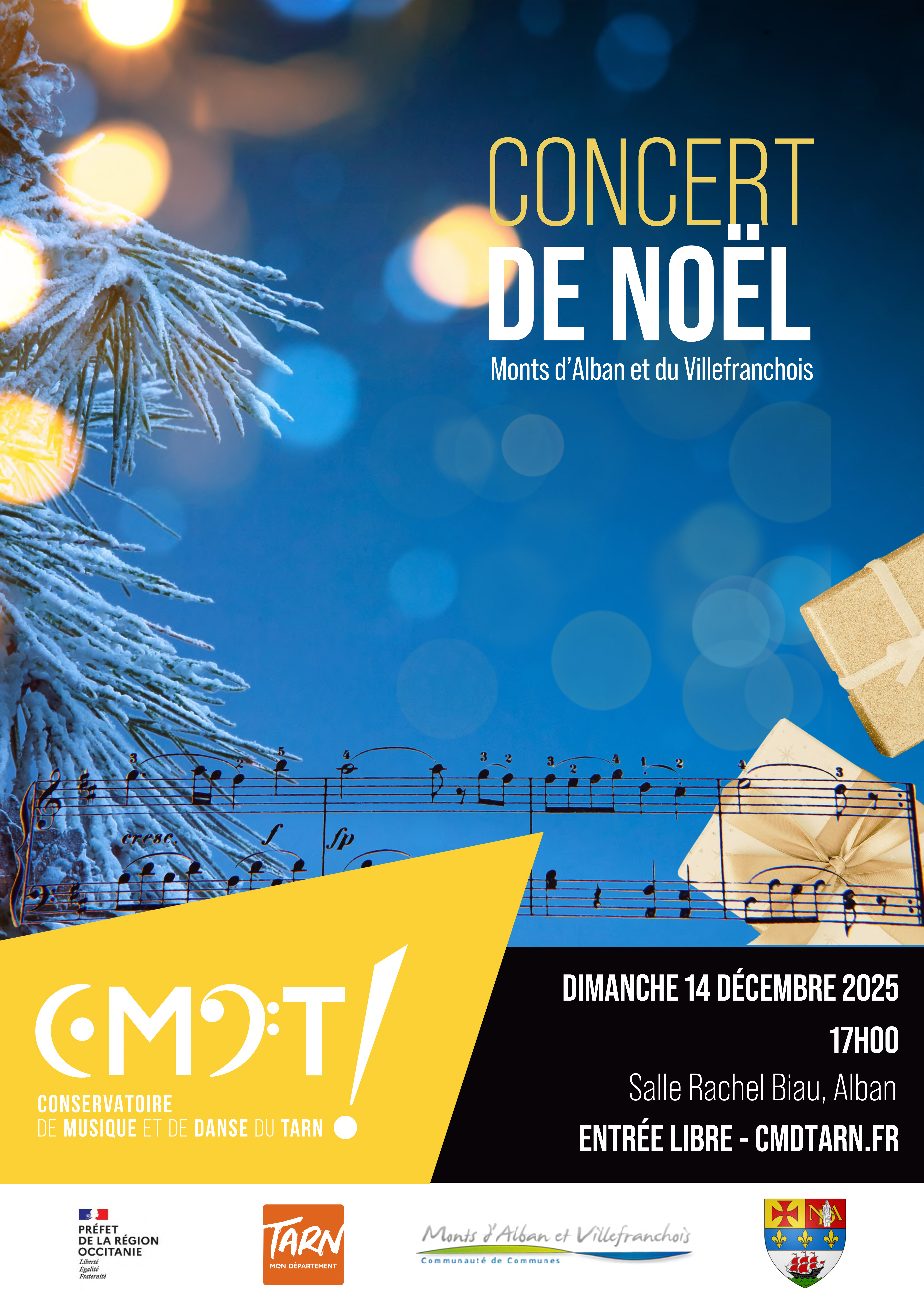Concert de Noël, à Alban