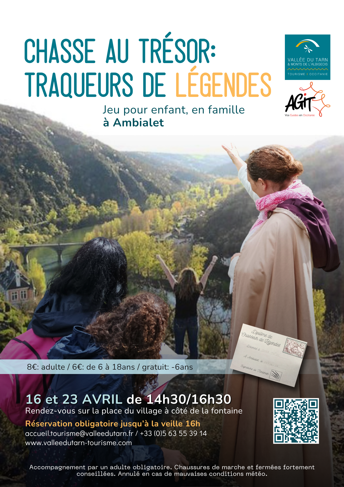 Chasse au trésor "Traqueurs de légendes", à Ambialet