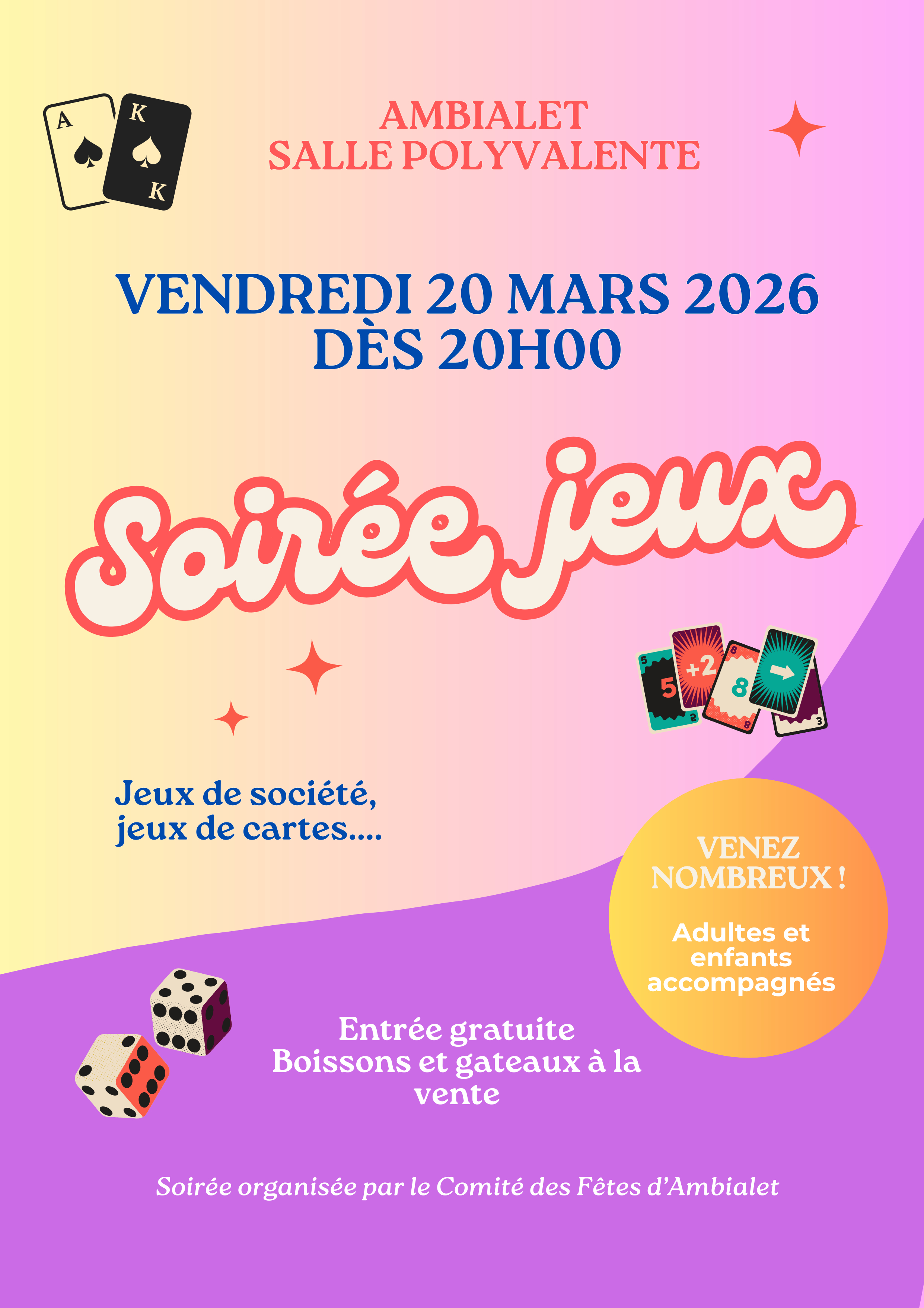 Soirée jeux, à Ambialet