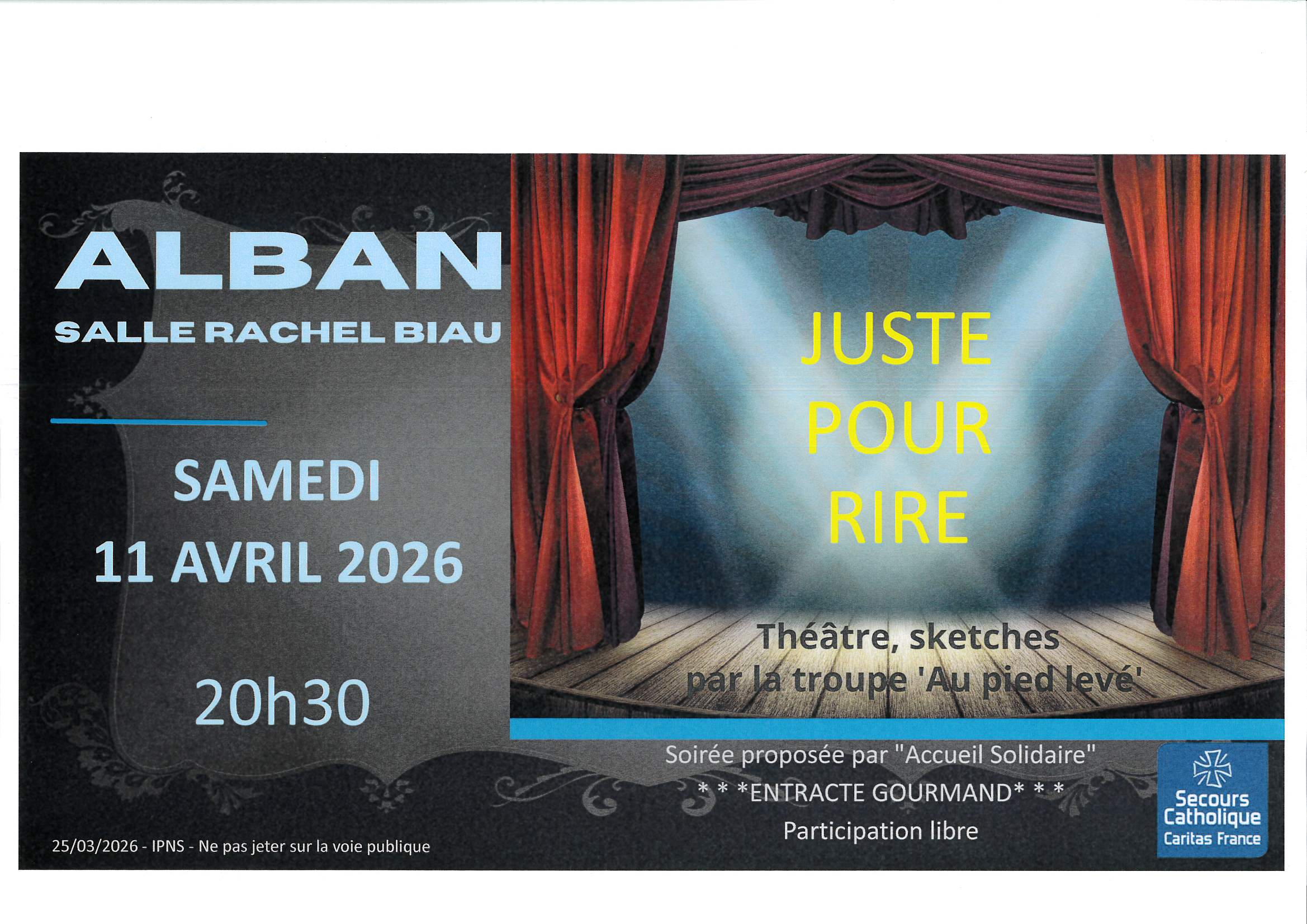 Théâtre, à Alban