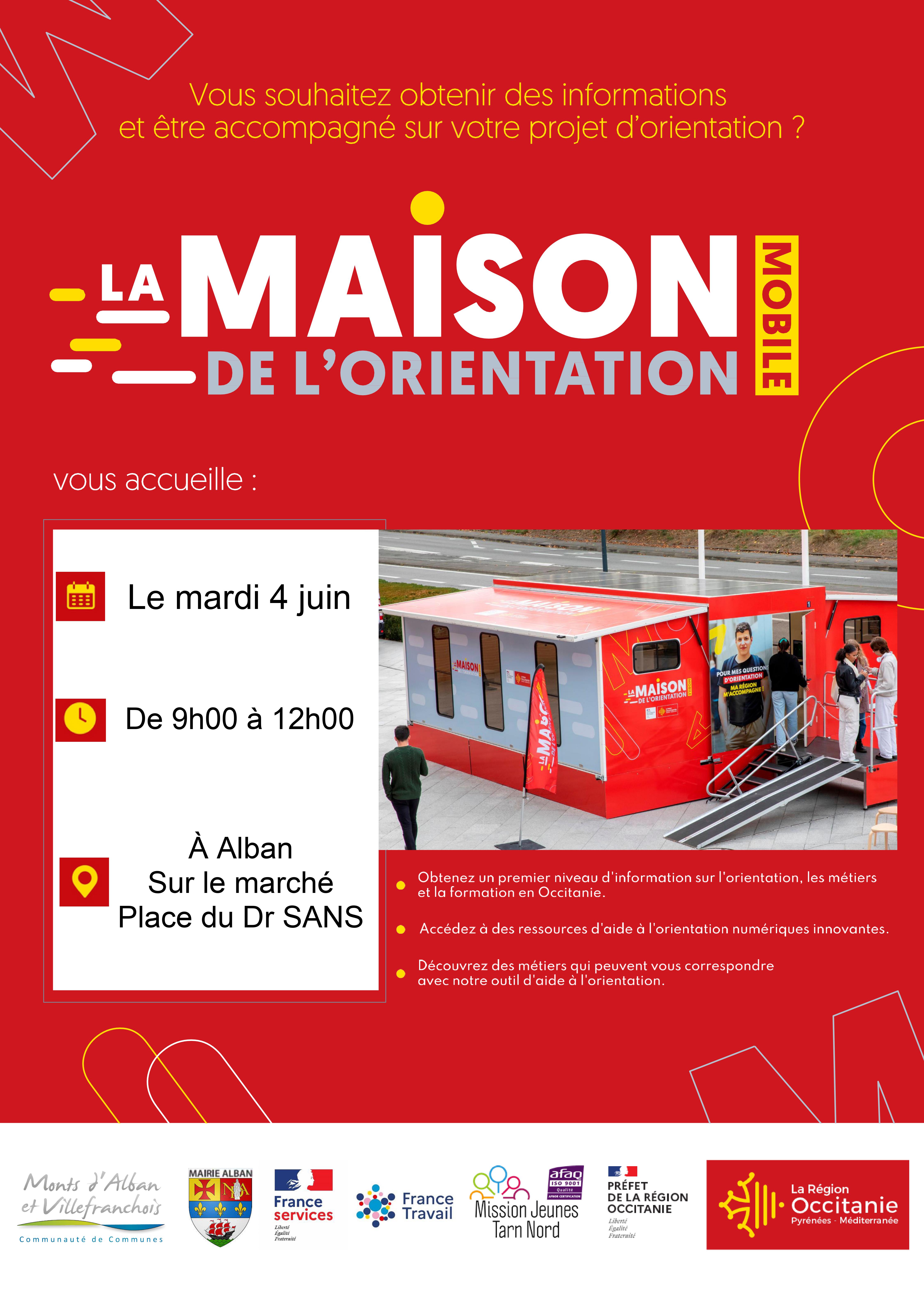 Maison de l'Orientation et Maison de Ma Région à la foire d'Alban