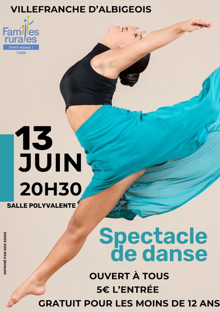 Spectacle de danse, à Villefranche d'Albigeois