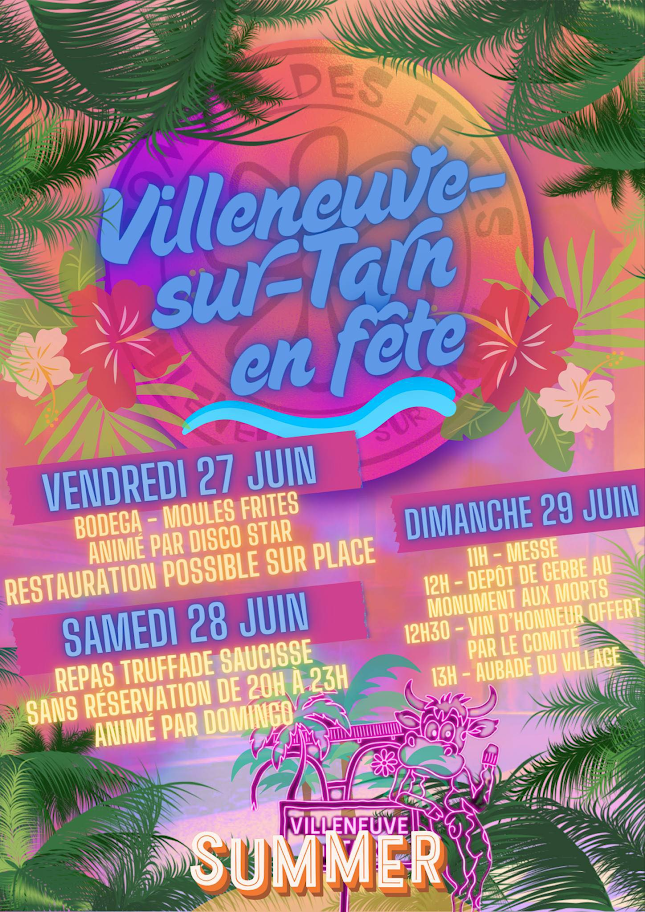 Fête de village, à Villeneuve-sur-Tarn