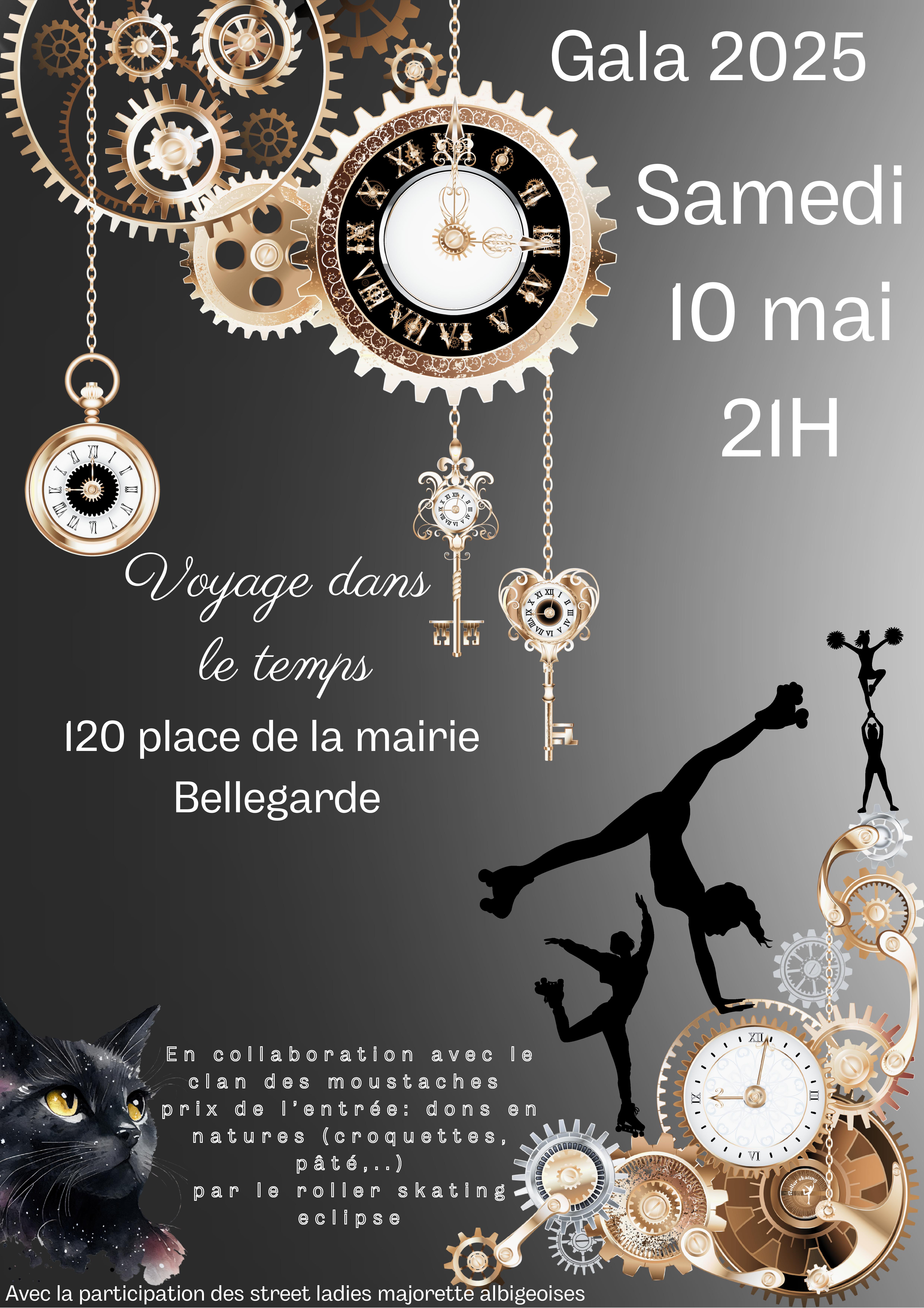Gala de rollers "Voyage dans le temps", à Bellegarde-Marsal