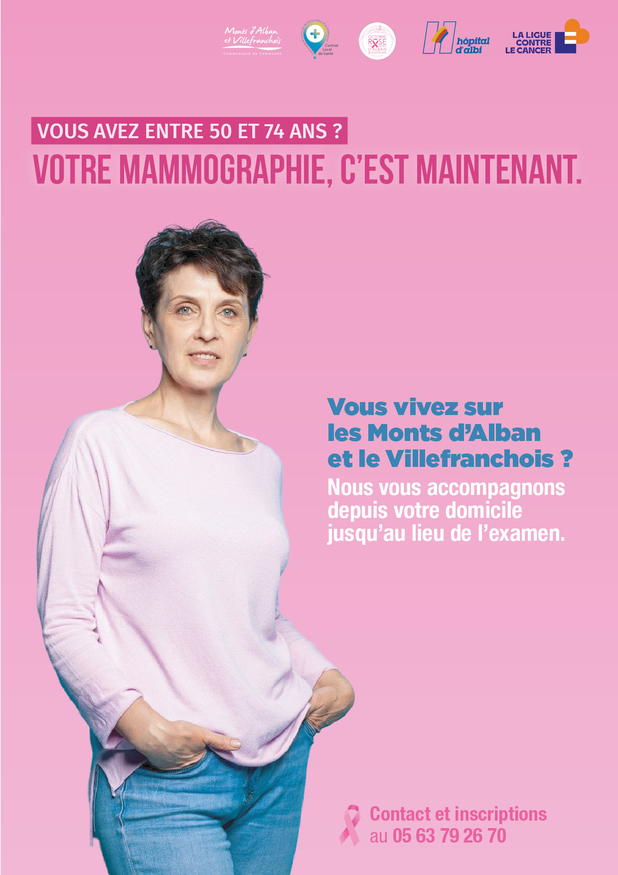 Prenez rendez-vous pour effectuer une mammographie
