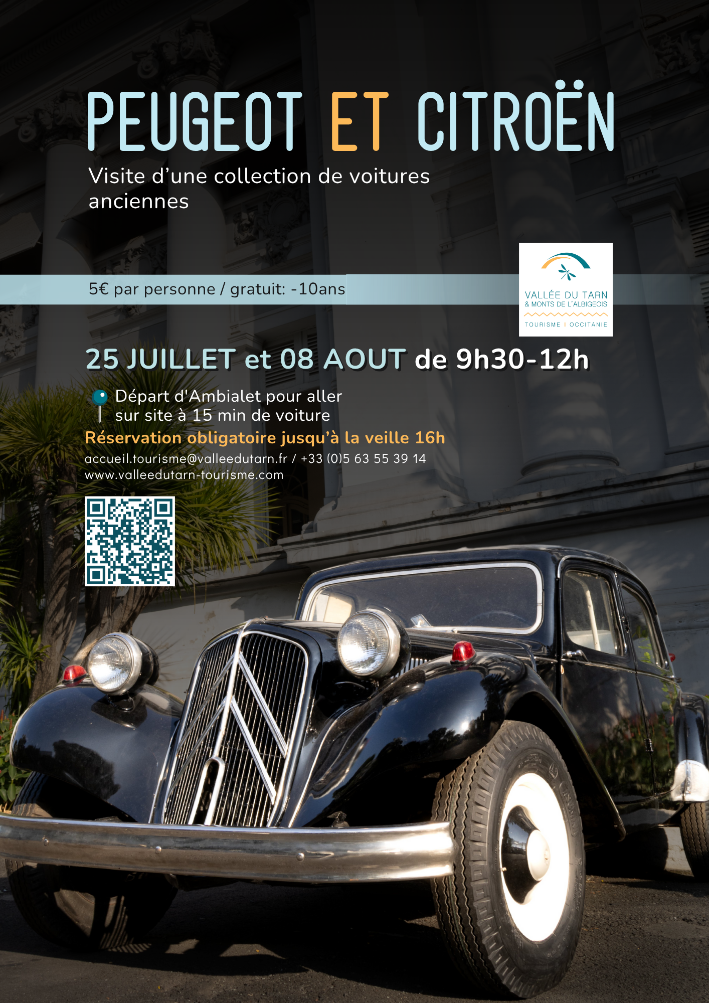 Visite d'une collection de voitures anciennes