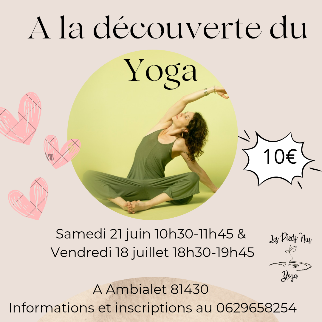 Découverte du yoga, à Ambialet
