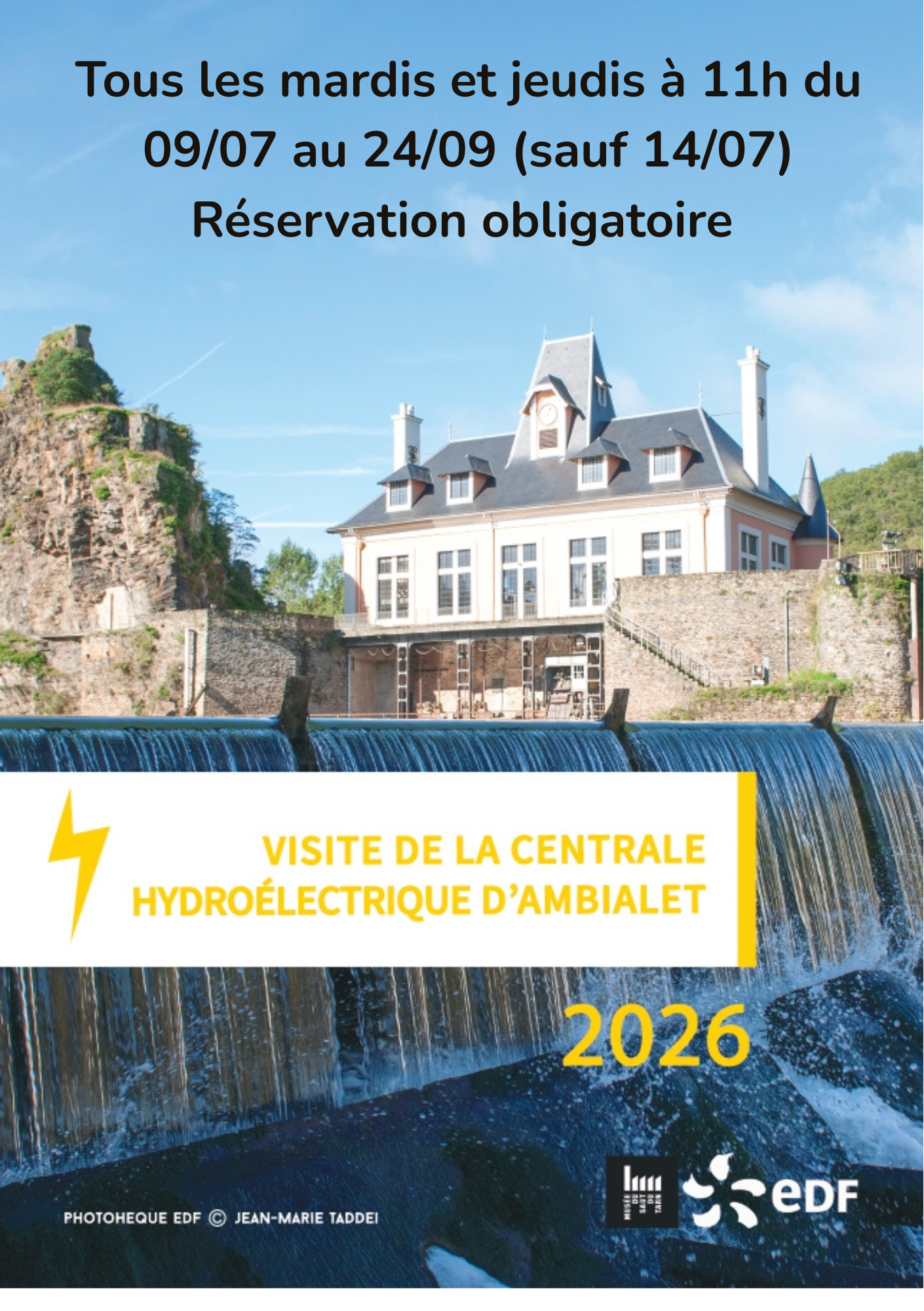 Visite de la centrale hydroélectrique d'Ambialet.