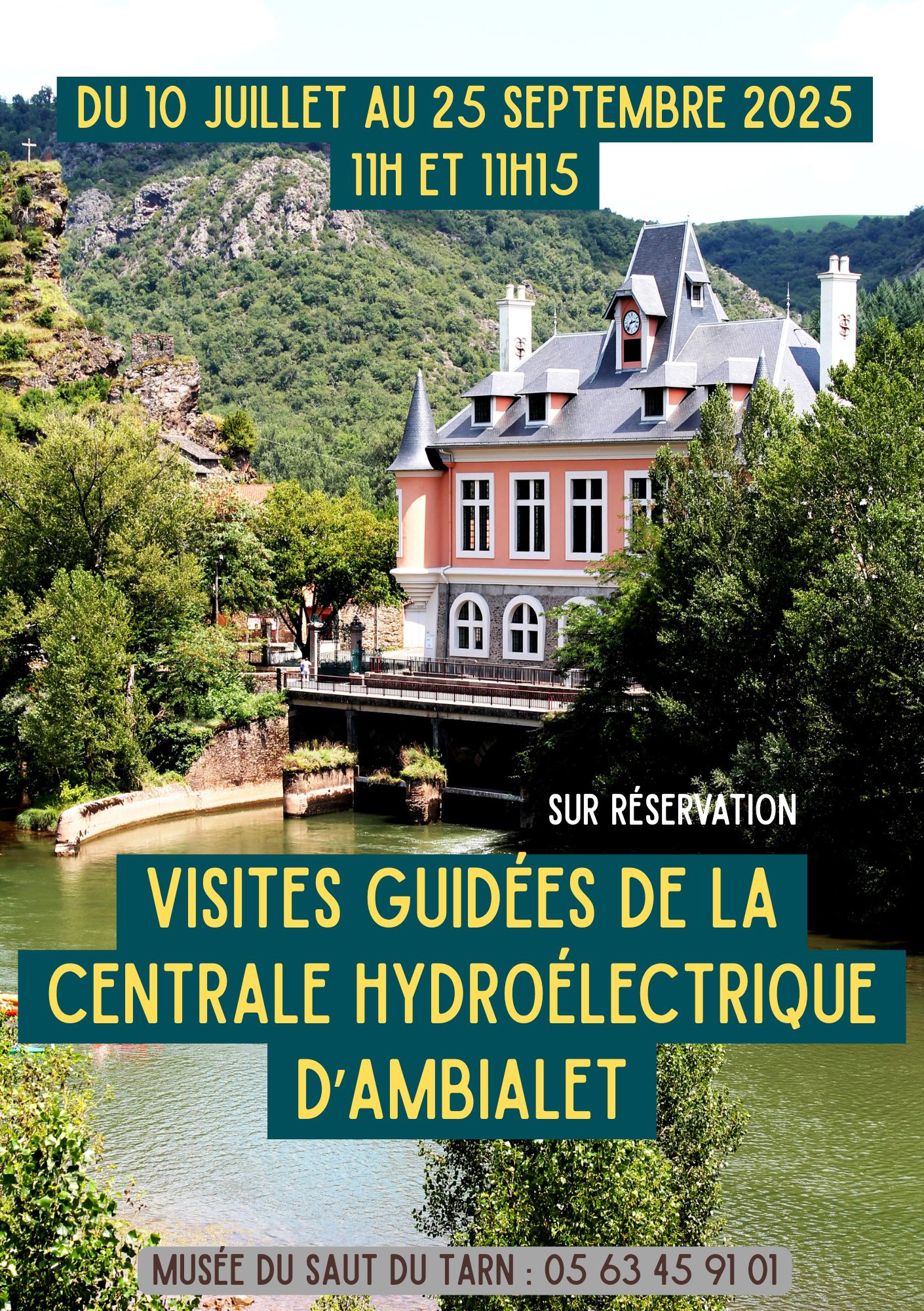 Visite de la centrale hydroélectrique d'Ambialet.