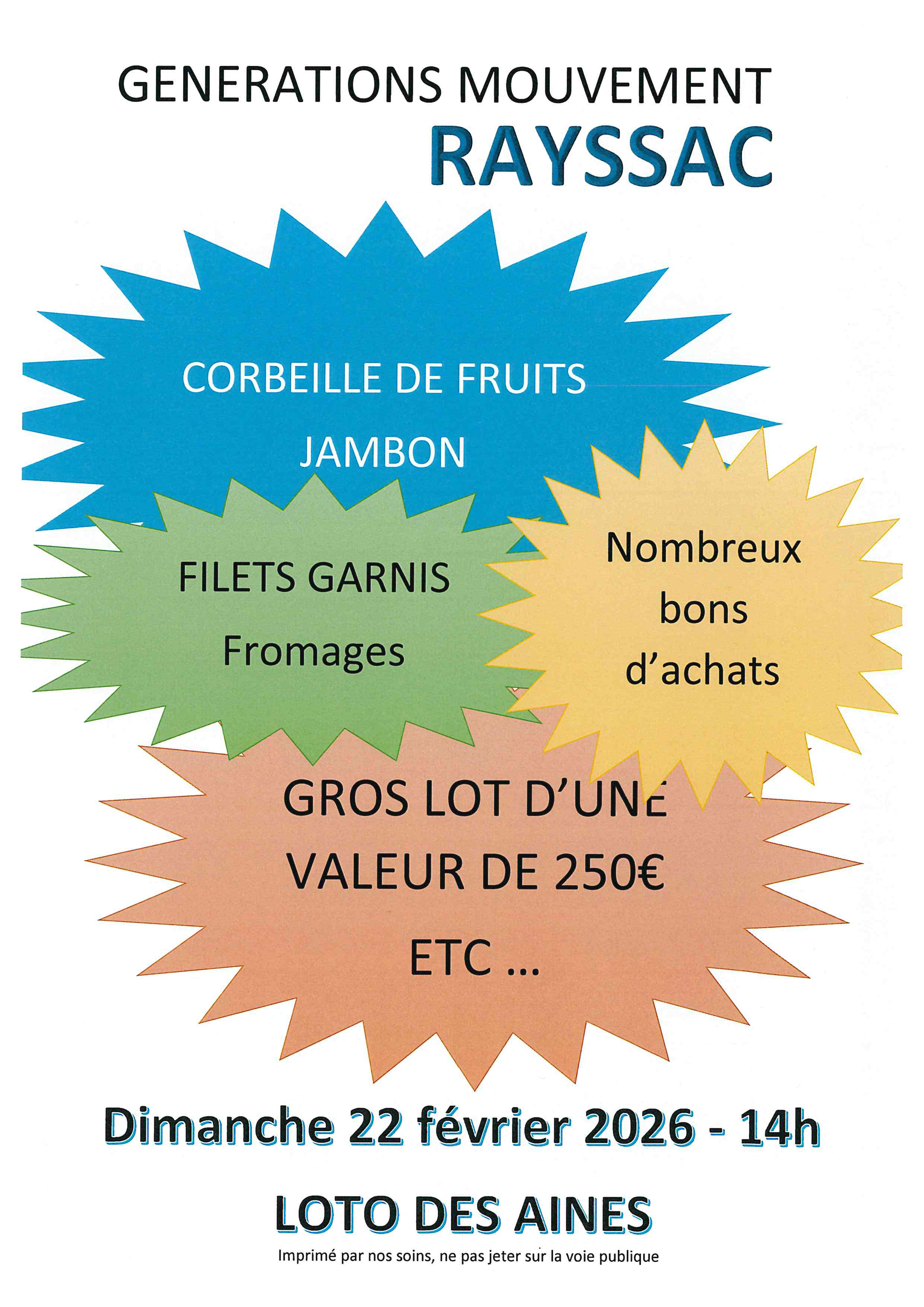 Loto des aînés, à Rayssac