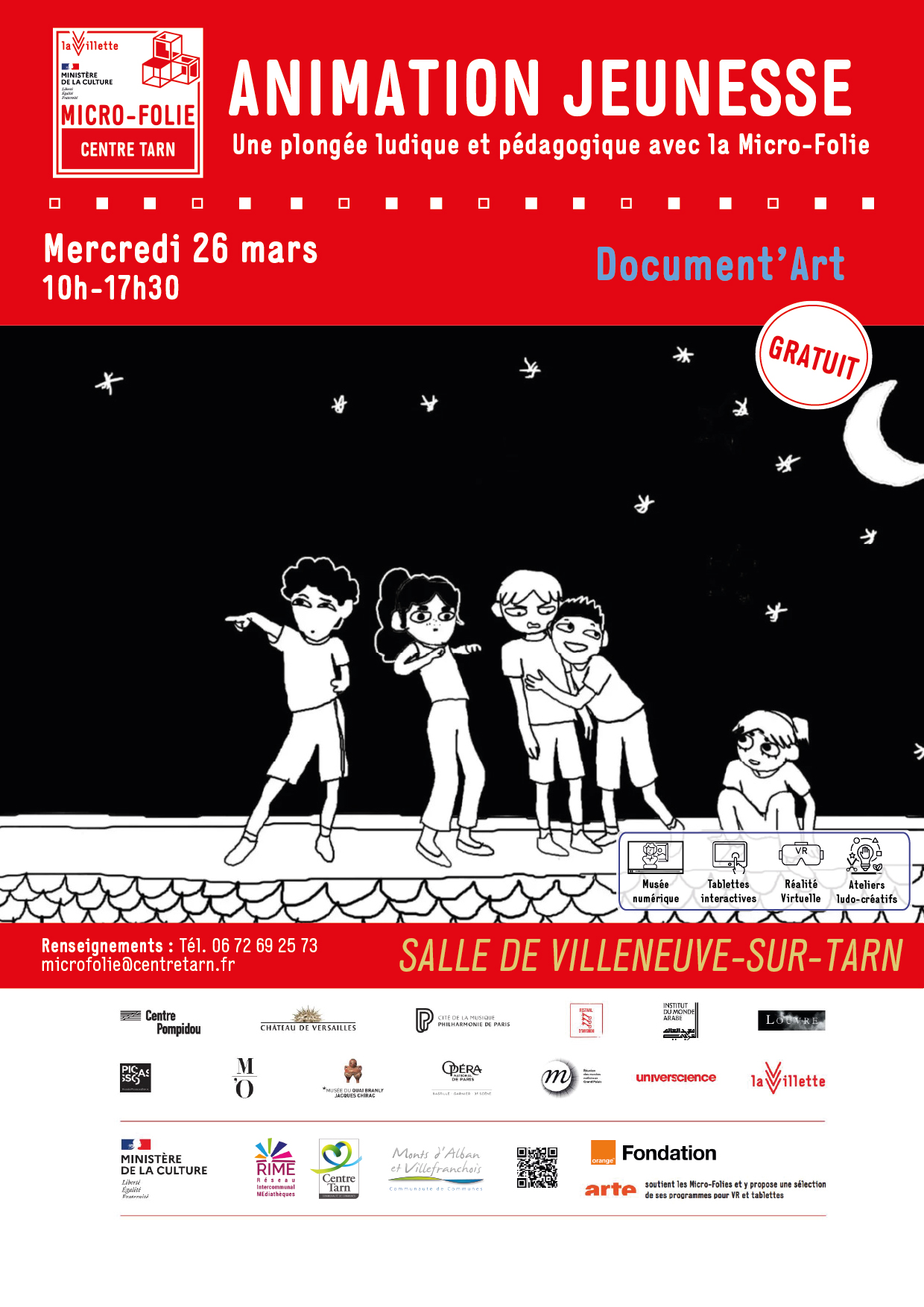Animation Micro-Folie "Document'Art", à Villeneuve-sur-Tarn