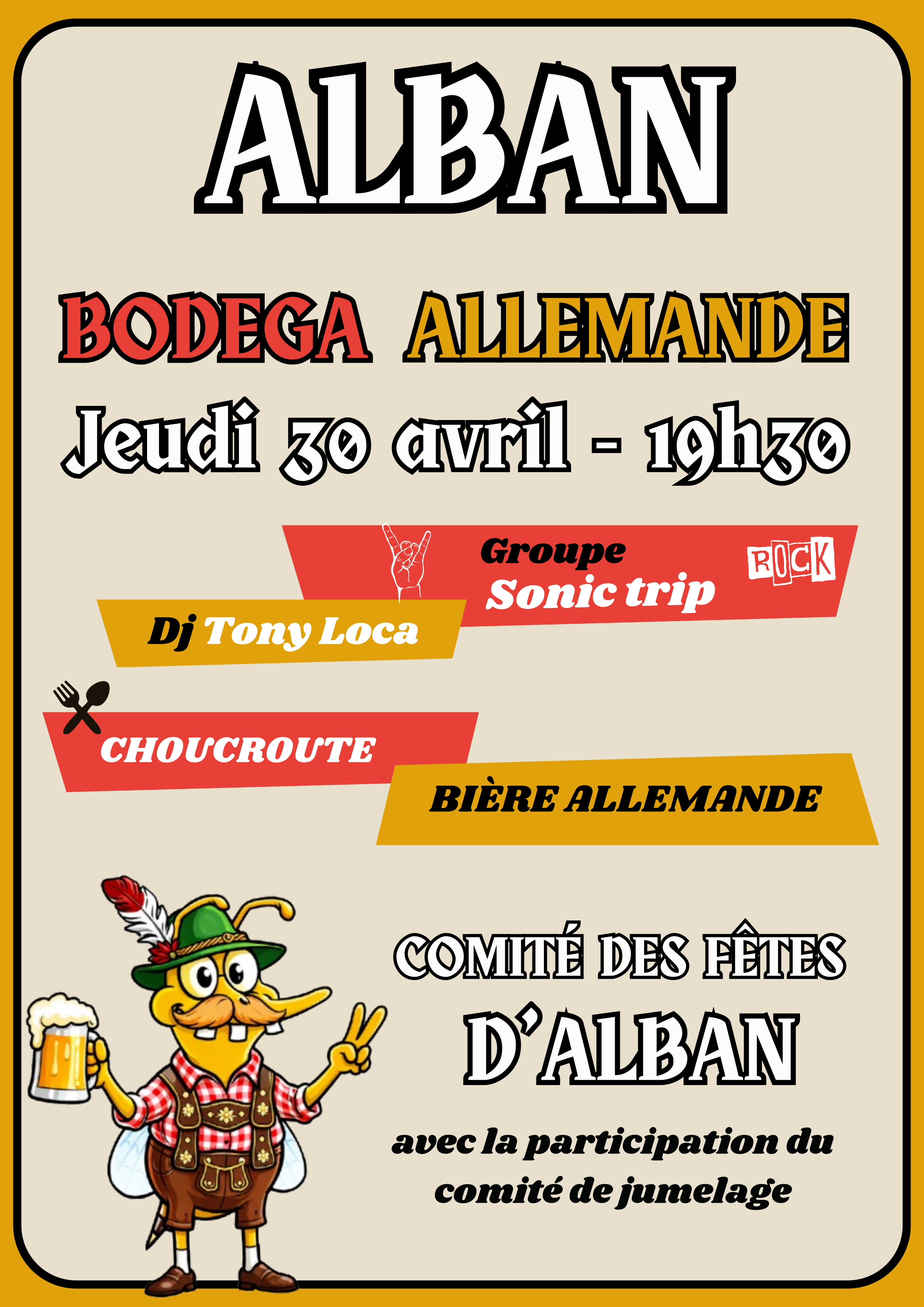 Bodega allemande, à Alban