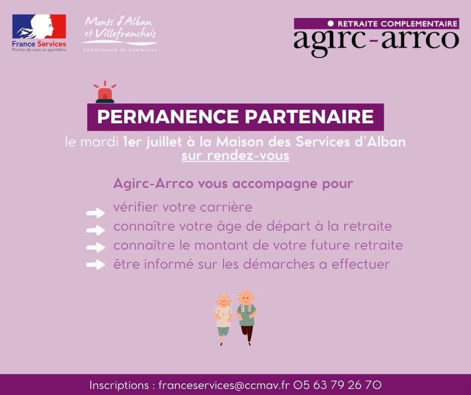 Permanence AGIRC-ARRCO, à Alban