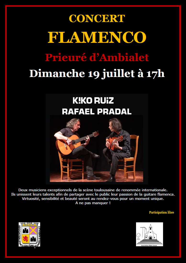 Concert de flamenco, à Ambialet