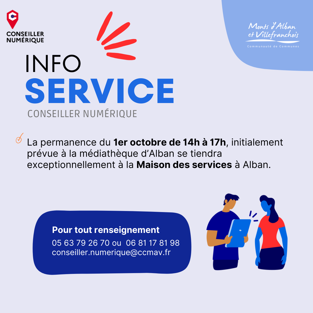 Permanence du 1er octobre du Conseiller Numérique