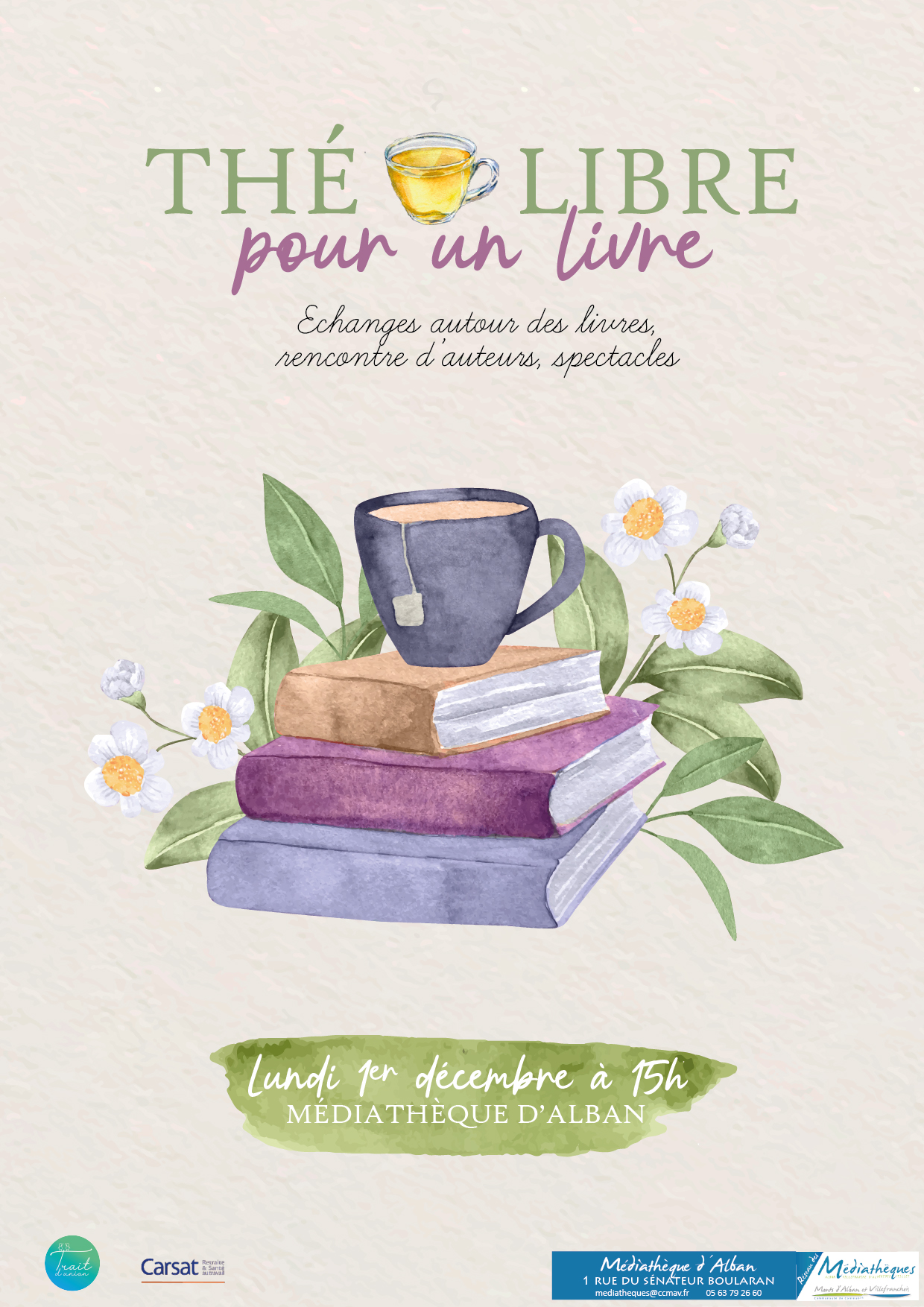 Thé libre pour un livre