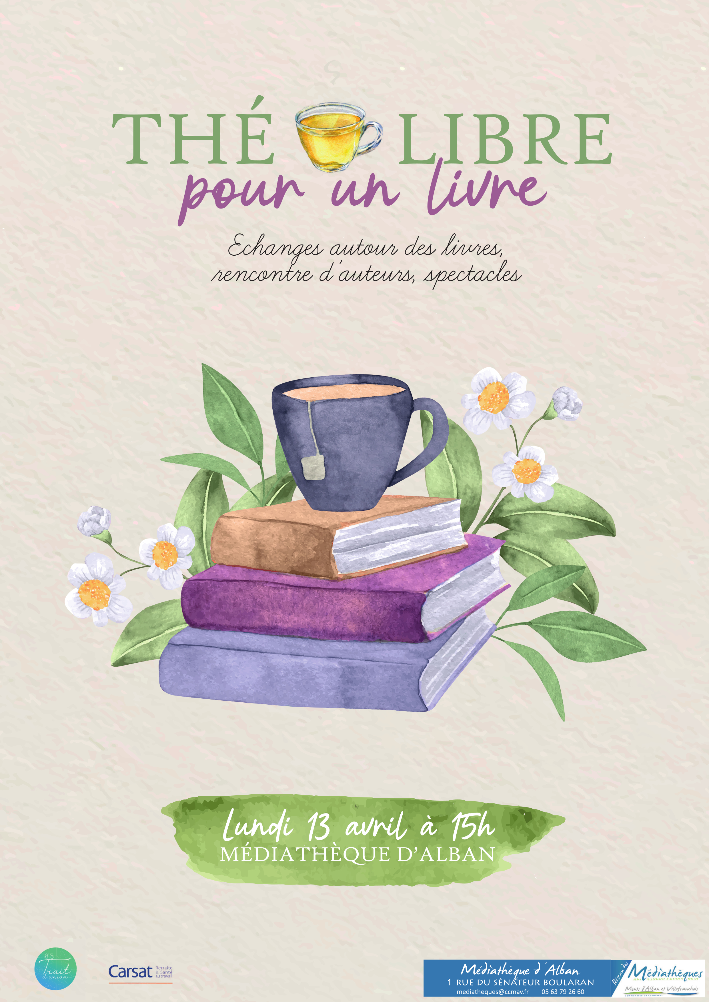 Thé libre pour un livre