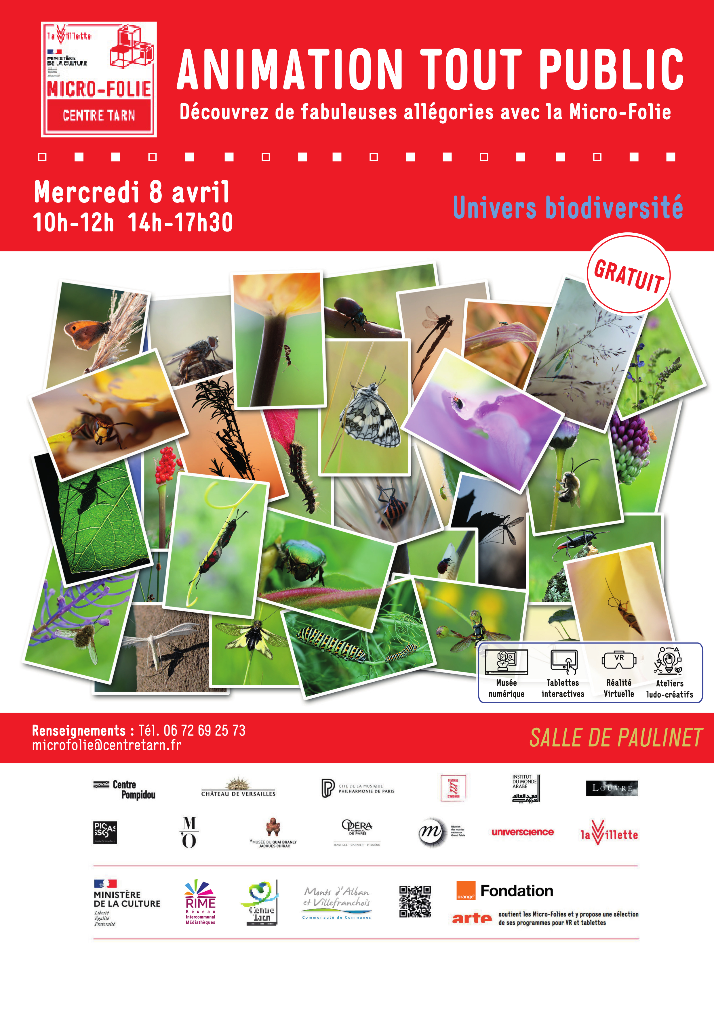 Animation micro-folie 'Univers Biodiversité" à Paulinet