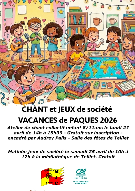 Atelier chant collectif, à Teillet
