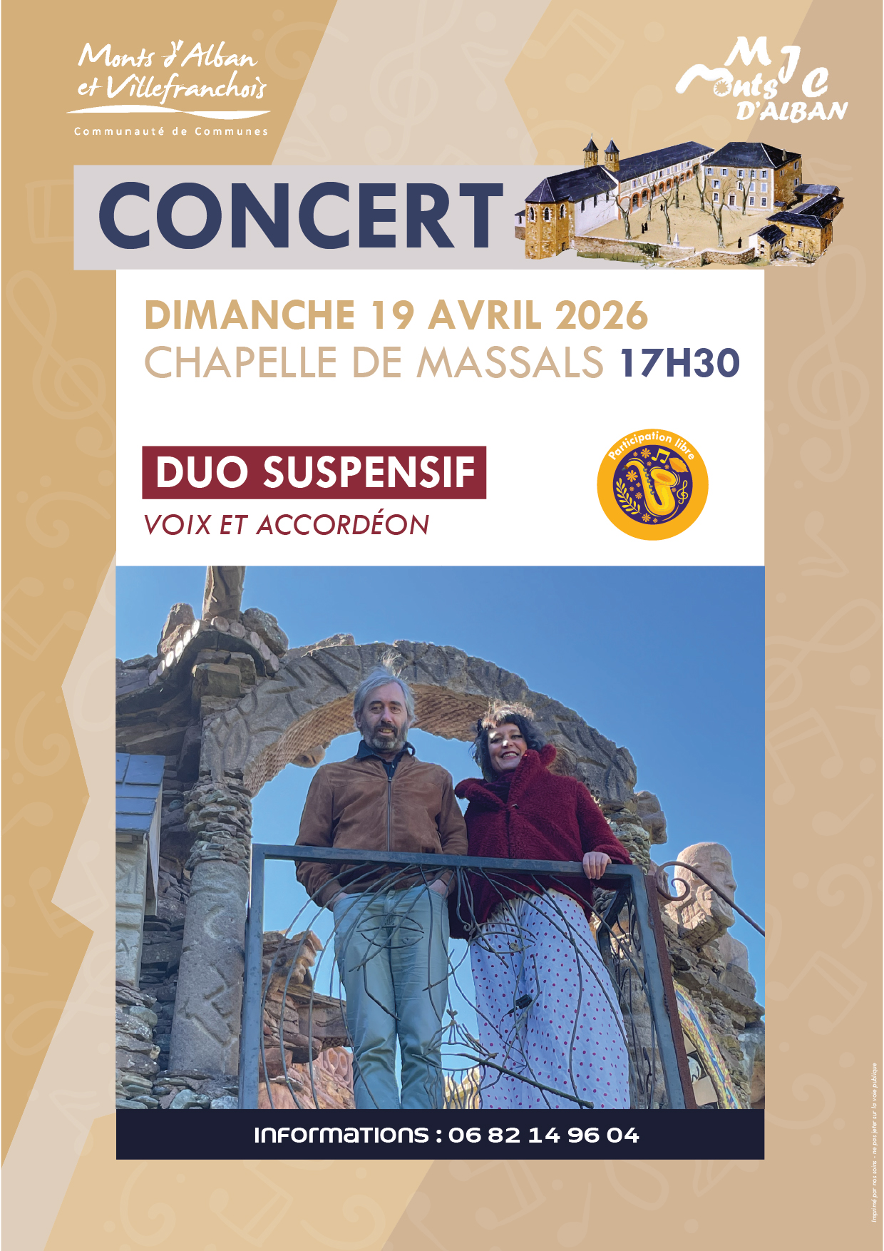 Concert Duo suspensif à Massals