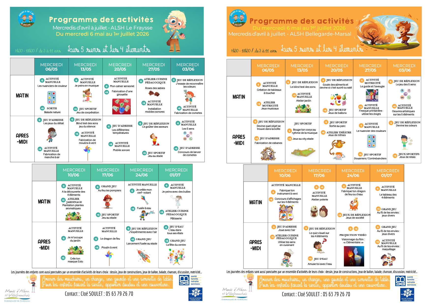 Ouverture des inscriptions pour les accueils de loisirs - Mercredis de mai, juin et juillet 2026