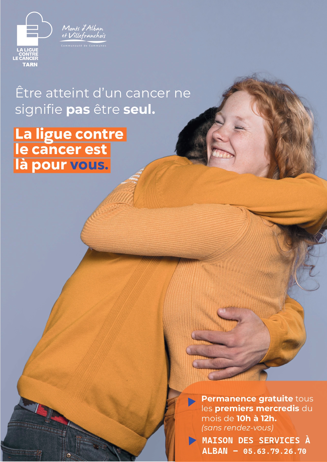 Permanence de la ligue contre le cancer, à Alban